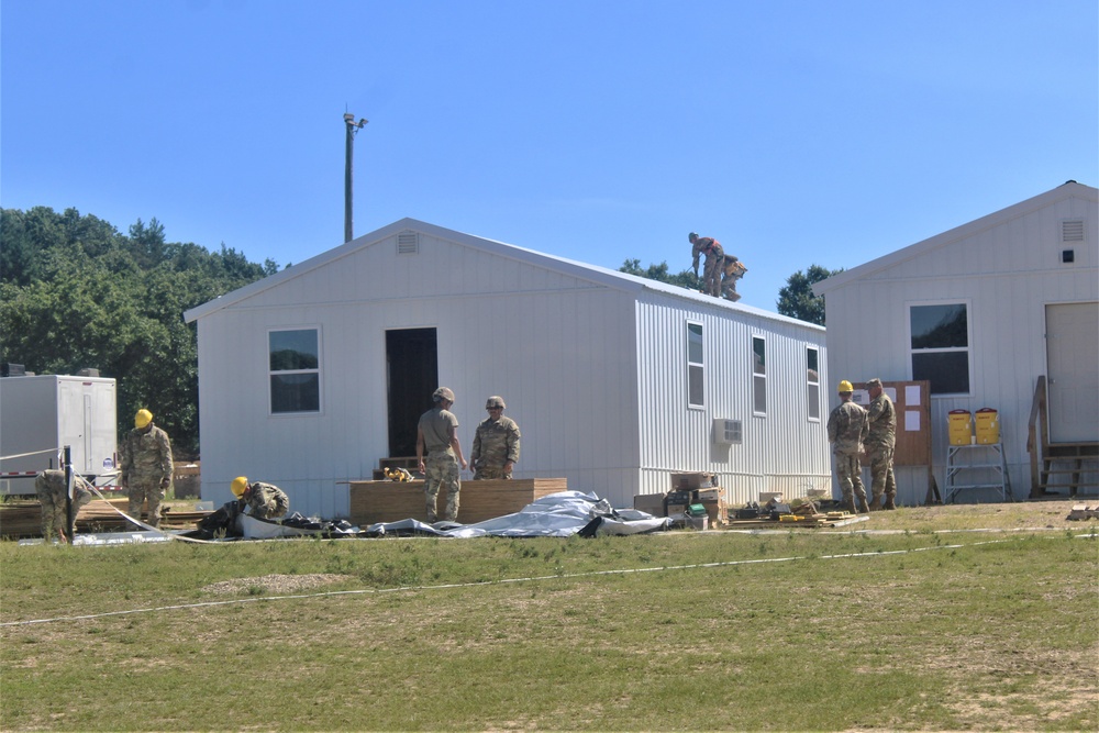 Ongoing troop project creating office buildings sees more work by Army Reserve engineer units during CSTX 86-23-02