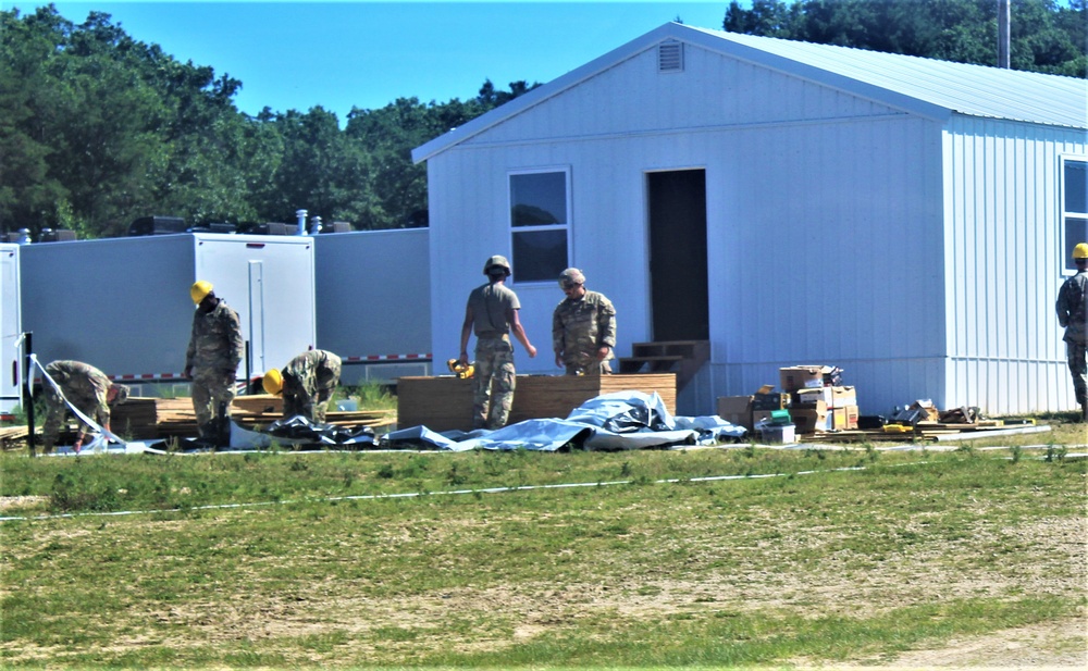 Ongoing troop project creating office buildings sees more work by Army Reserve engineer units during CSTX 86-23-02