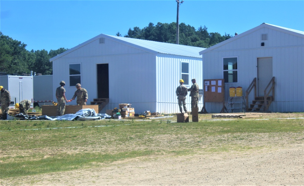 Ongoing troop project creating office buildings sees more work by Army Reserve engineer units during CSTX 86-23-02