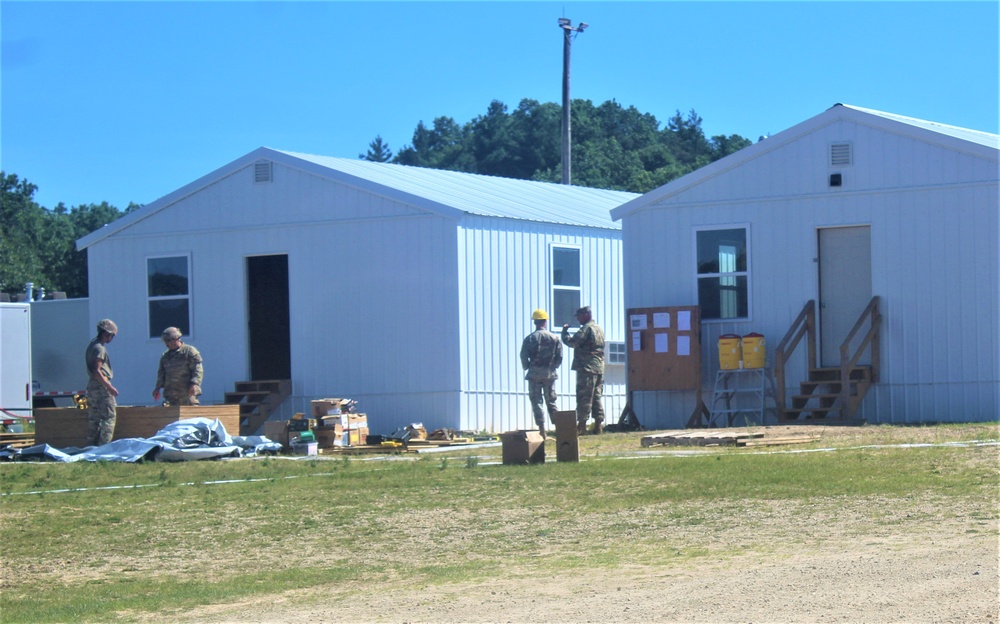 Ongoing troop project creating office buildings sees more work by Army Reserve engineer units during CSTX 86-23-02