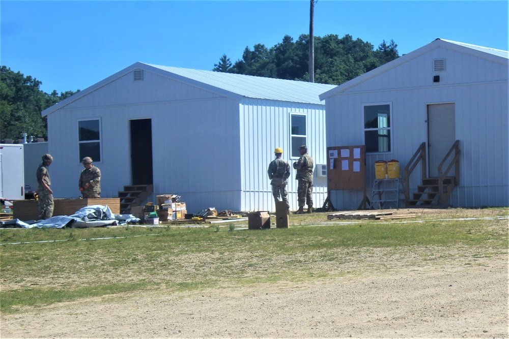 Ongoing troop project creating office buildings sees more work by Army Reserve engineer units during CSTX 86-23-02