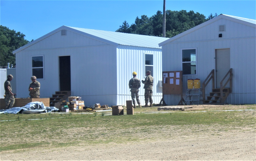 Ongoing troop project creating office buildings sees more work by Army Reserve engineer units during CSTX 86-23-02