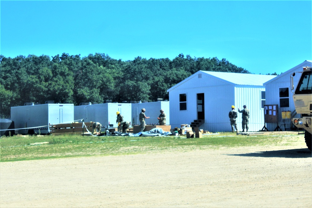 Ongoing troop project creating office buildings sees more work by Army Reserve engineer units during CSTX 86-23-02