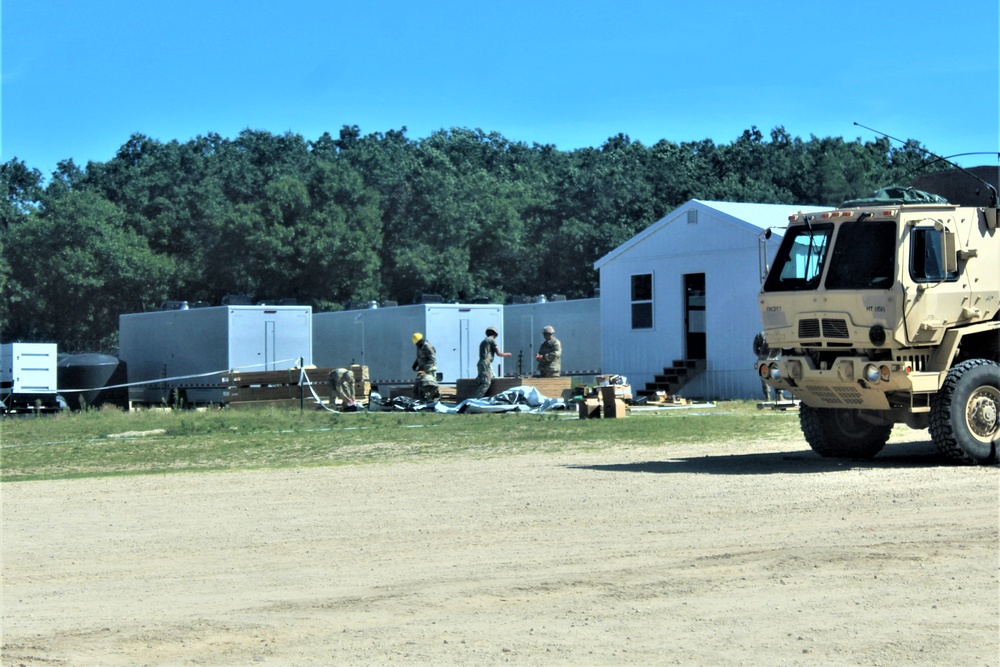 Ongoing troop project creating office buildings sees more work by Army Reserve engineer units during CSTX 86-23-02