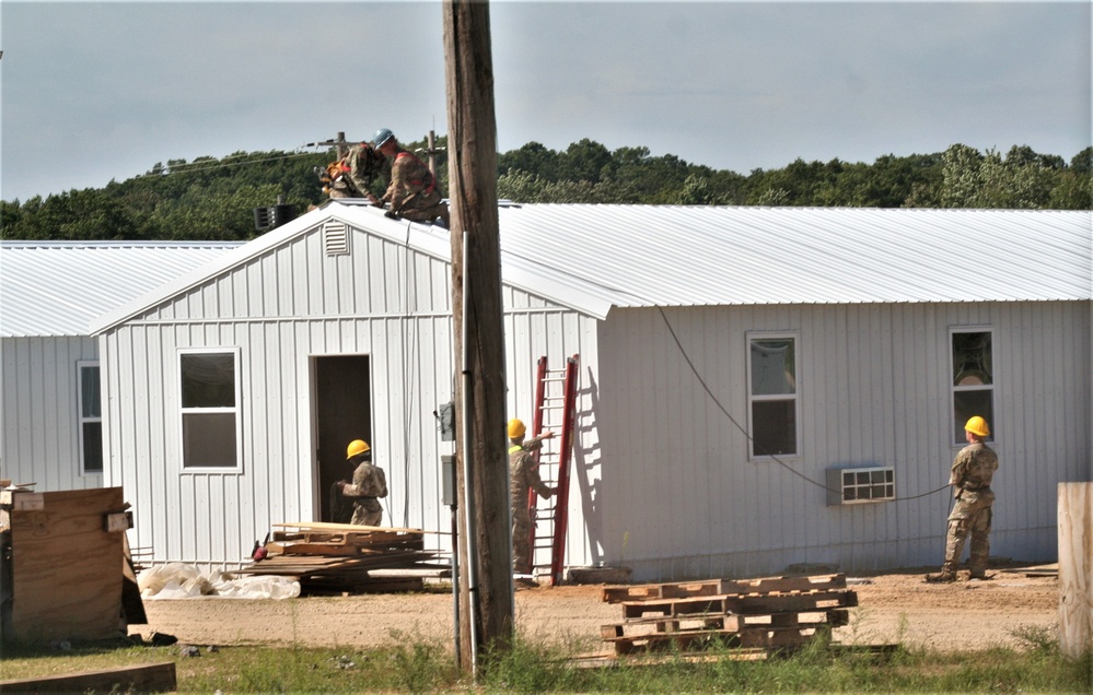 Ongoing troop project creating office buildings sees more work by Army Reserve engineer units during CSTX 86-23-02