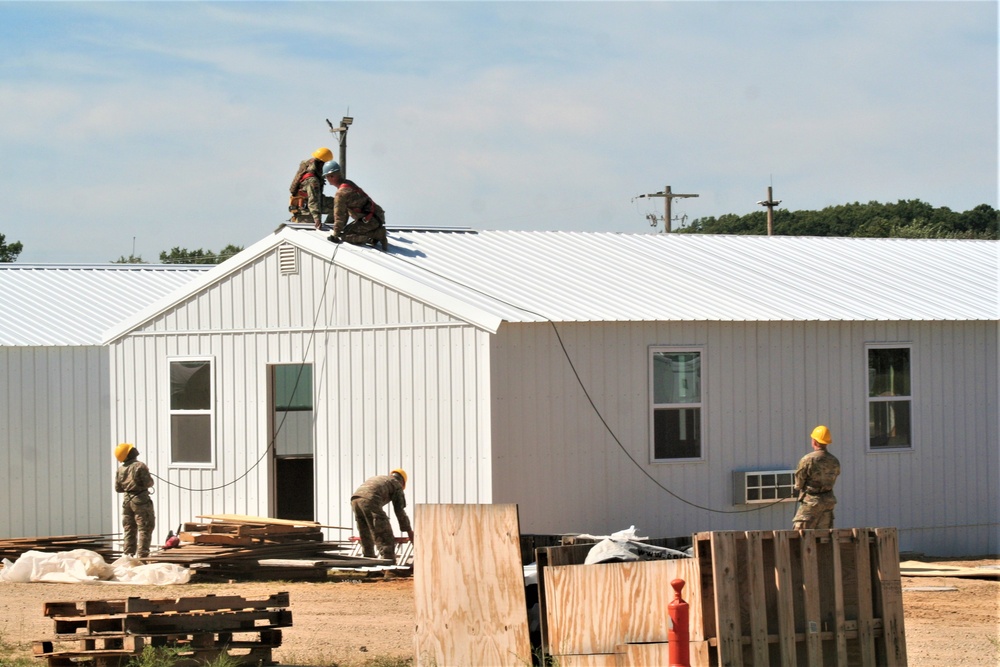 Ongoing troop project creating office buildings sees more work by Army Reserve engineer units during CSTX 86-23-02