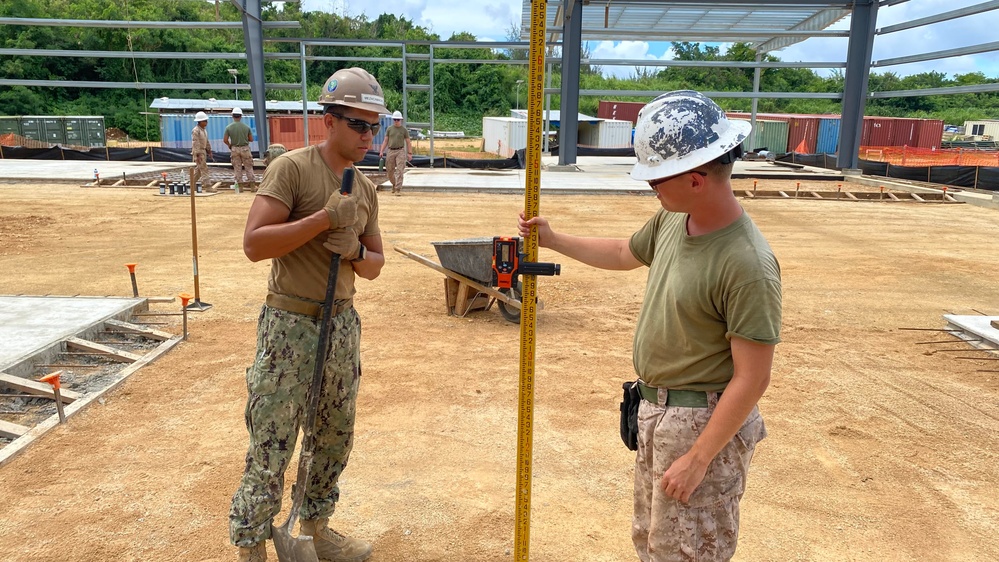 Tinian Concrete Pour (NMCB 3) (7th ESB)