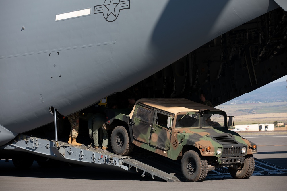 JTF-50 helps support FEMA by providing equipment and refueling aid