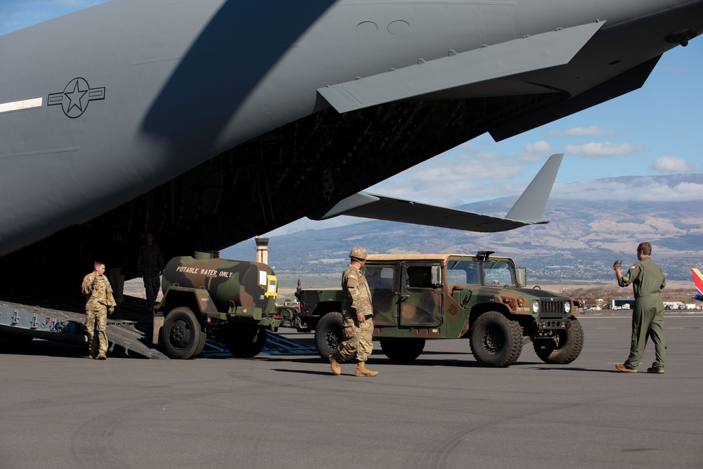 JTF-50 helps support FEMA by providing equipment and refueling aid