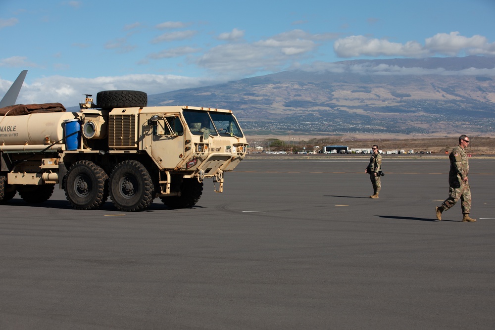 JTF-50 helps support FEMA by providing equipment and refueling aid