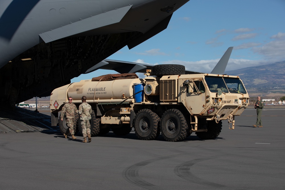 JTF-50 helps support FEMA by providing equipment and refueling aid