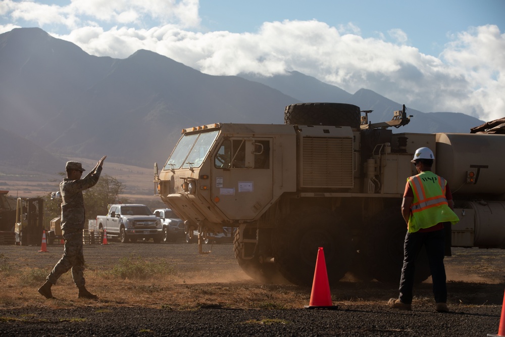 JTF-50 helps support FEMA by providing equipment and refueling aid