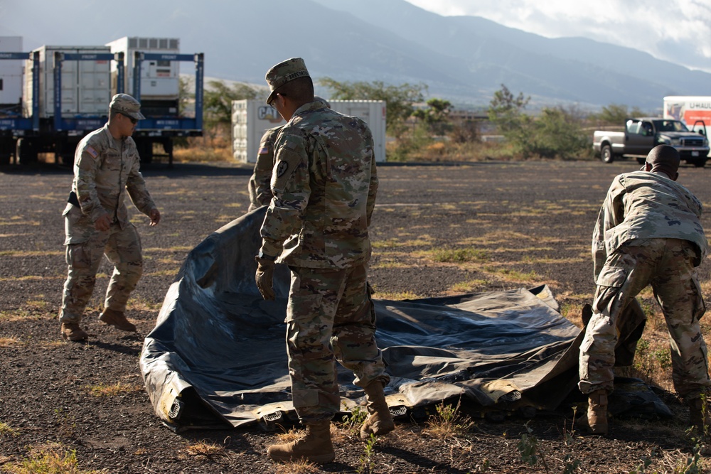 JTF-50 helps support FEMA by providing equipment and refueling aid