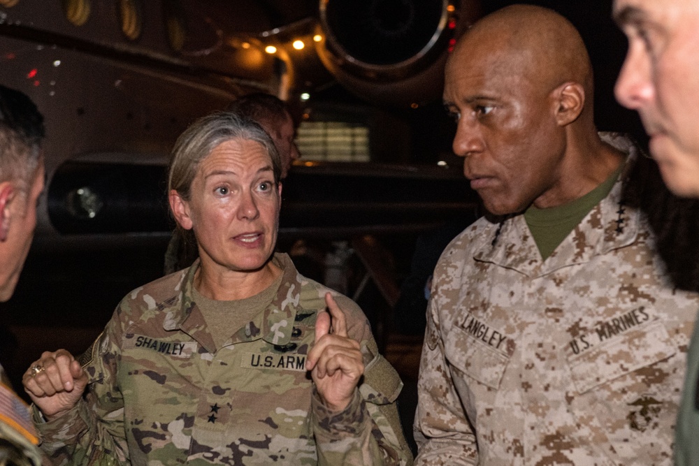 U.S. AFRICOM commander visits CLDJ, patches 218th MEB