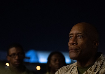 U.S. AFRICOM commander visits CLDJ, patches 218th MEB