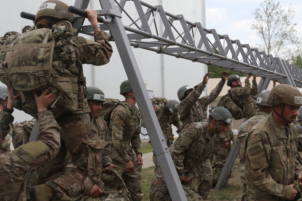 Task Force Mountain Soldiers attend the U.S. Army Air Assault Course in Romania