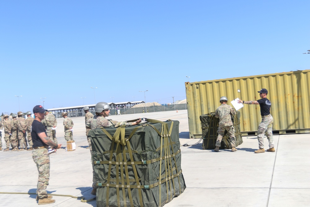 Task Force Mountain Soldiers attend the U.S. Army Air Assault Course in Romania