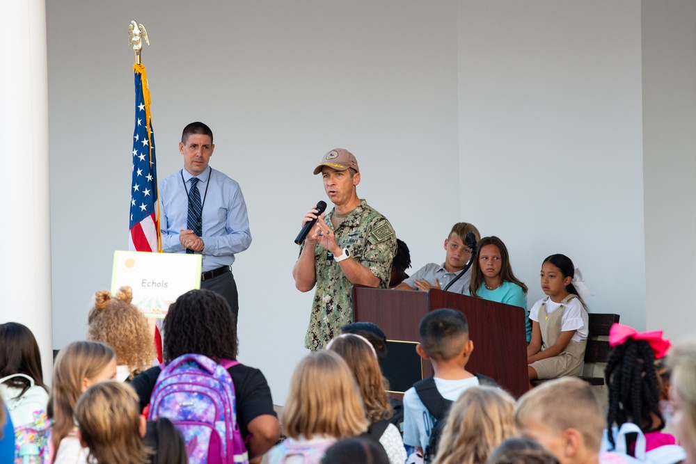 First Day of Class Ceremony at NAVSTA Rota Elementary School