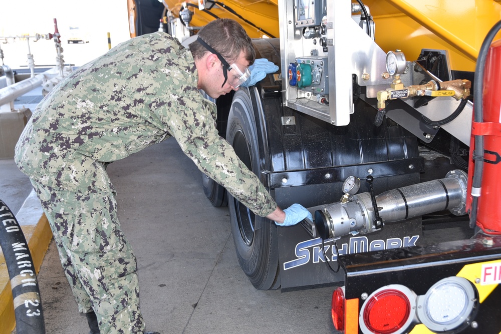 NAVSUP, NAVFAC put into service new aircraft refueler trucks at Naval Air Station Sigonella