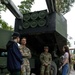 Task Force Ivy Soldiers showcase HIMARS during Estonian Restoration of Independence celebration static display