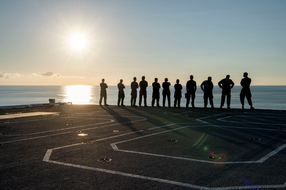 USS Nimitz out at sea