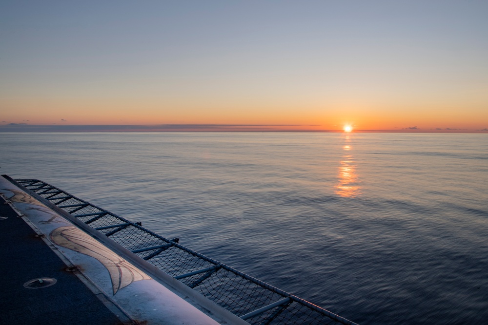 USS Nimitz out at sea