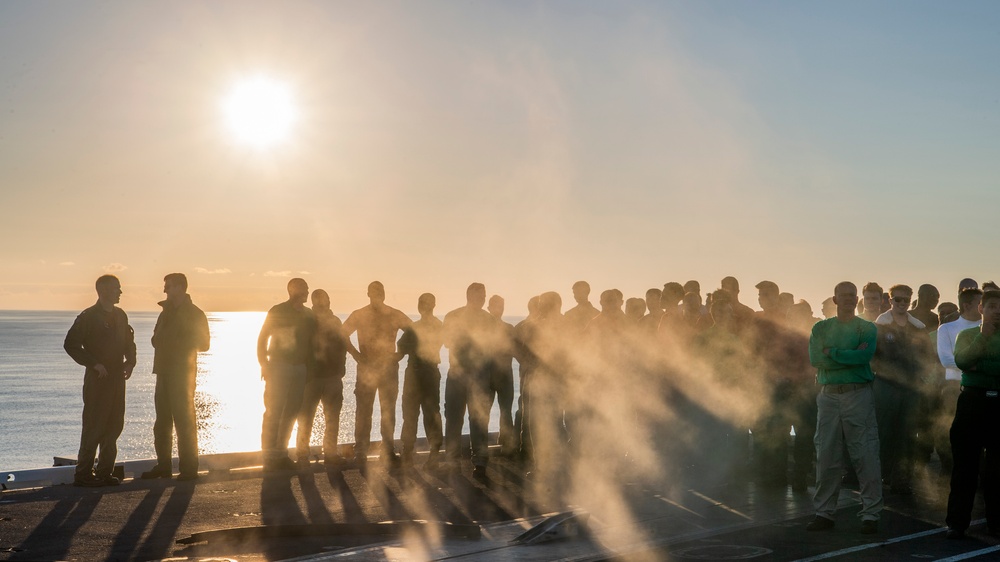 USS Nimitz out at sea