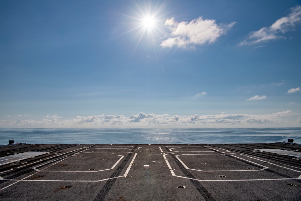 USS Nimitz out at sea