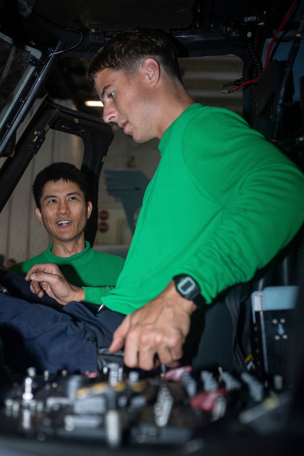 Sailors Perform Maintenance