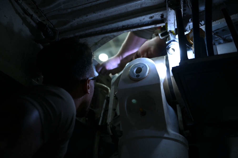 RAF Mildenhall Airmen make repairs on KC-135 Stratotanker aircraft during an isochronal inspection