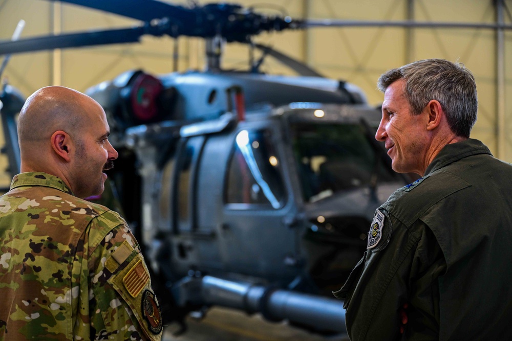 Rescue pilot’s visit to Aviano connects the past to the present