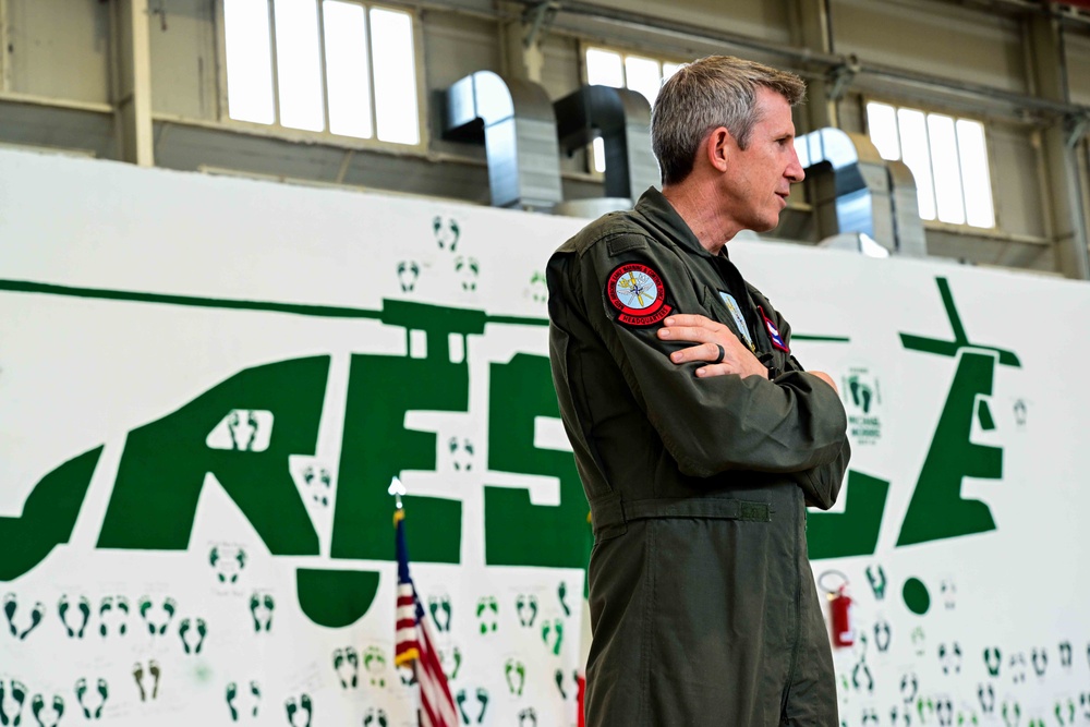 Rescue pilot’s visit to Aviano connects the past to the present