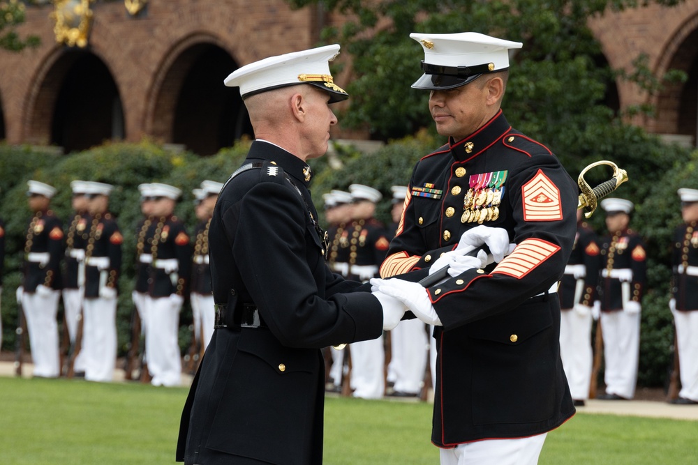 Sgt. Maj. Ruiz Becomes 20th Sergeant Major of the Marine Corps