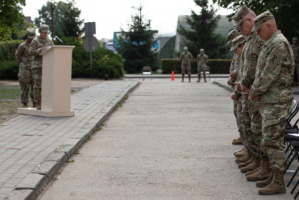 RIP/TOA Ceremony at Camp Powidz