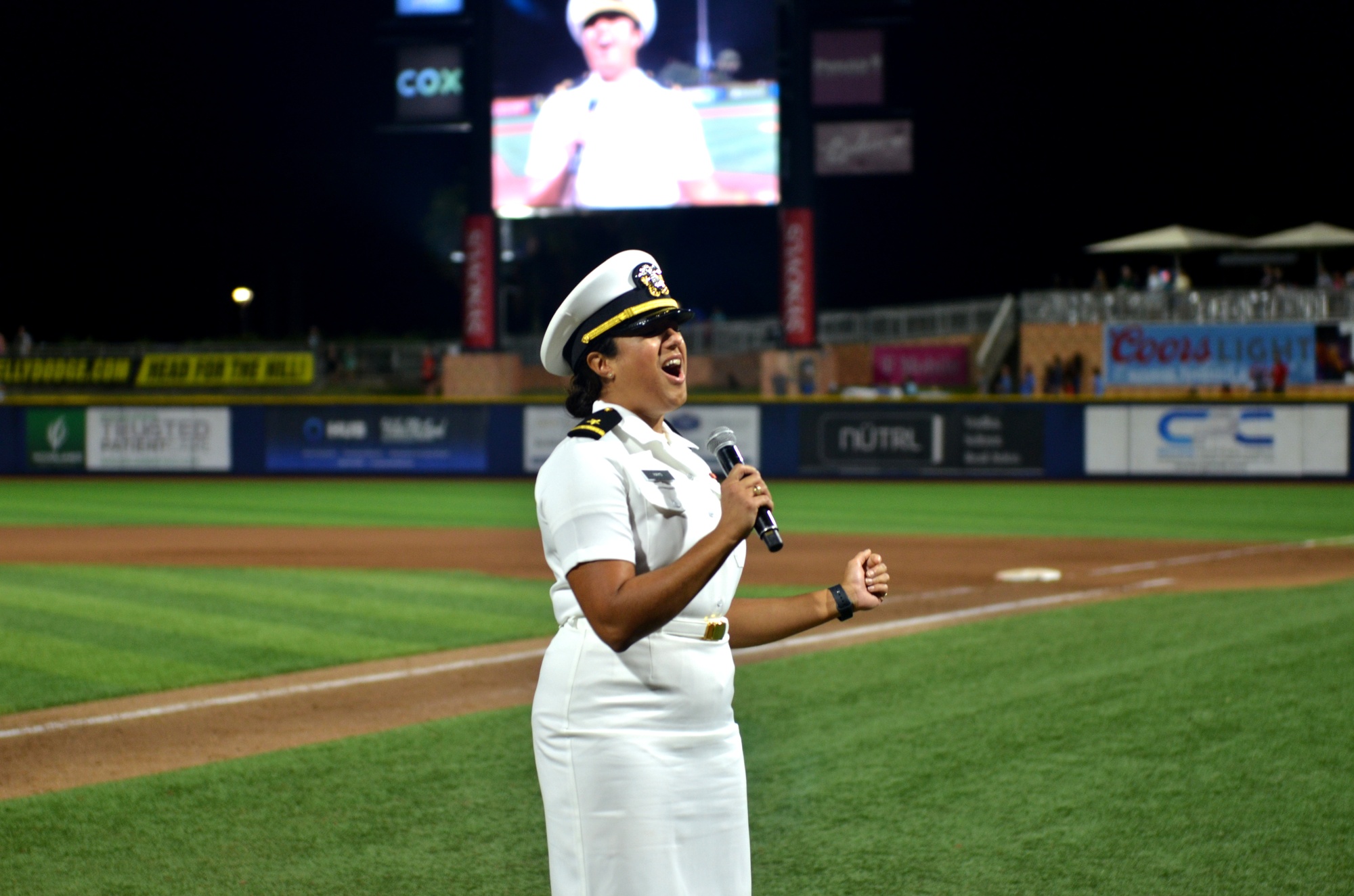 DVIDS - Images - Pensacola Blue Wahoos Salute to Service Game Aug. 18  [Image 2 of 4]