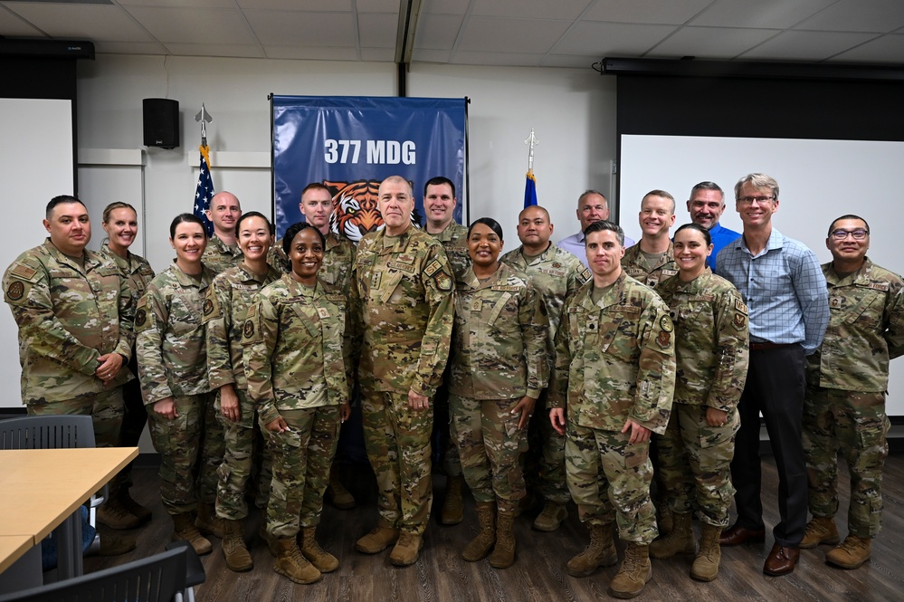 Gen. Thomas Bussiere Tours Kirtland Air Force Base