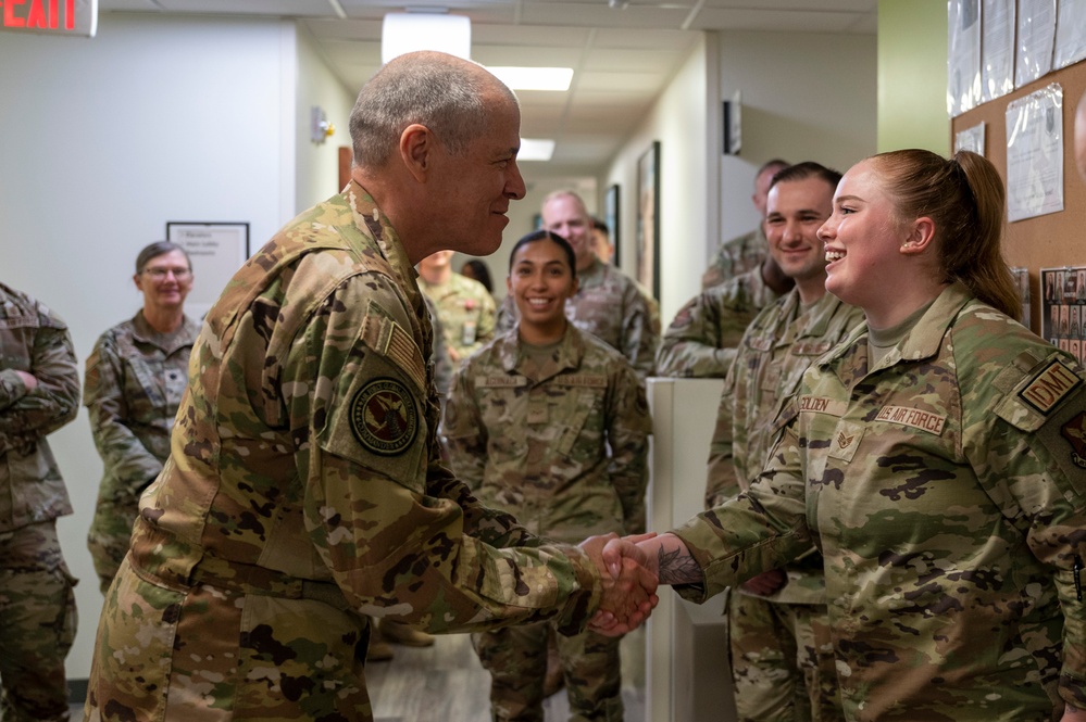 Gen. Thomas Bussiere Tours Kirtland Air Force Base