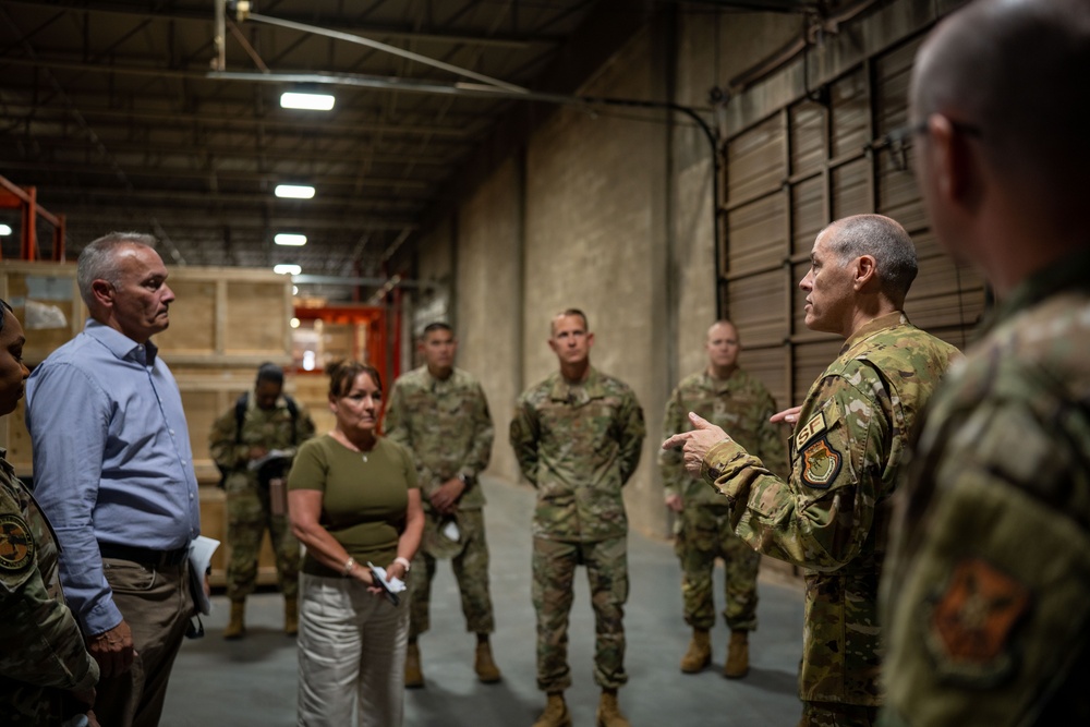 Gen. Thomas Bussiere Tours Kirtland Air Force Base