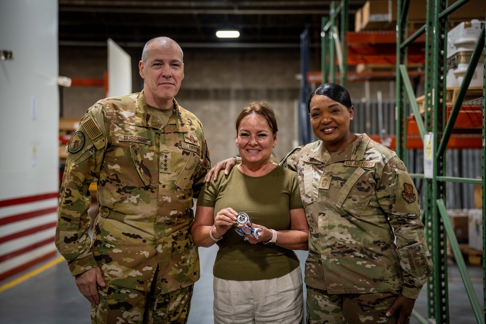 Gen. Thomas Bussiere Tours Kirtland Air Force Base