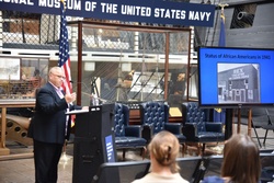 Dr. Regina T. Akers gives presentation at the National Museum of the U.S. Navy [Image 1 of 2]