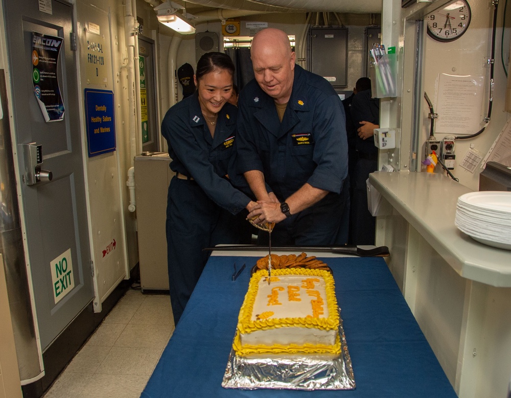 USS Ronald Reagan (CVN 76) Dental Corps celebrates 111th Birthday