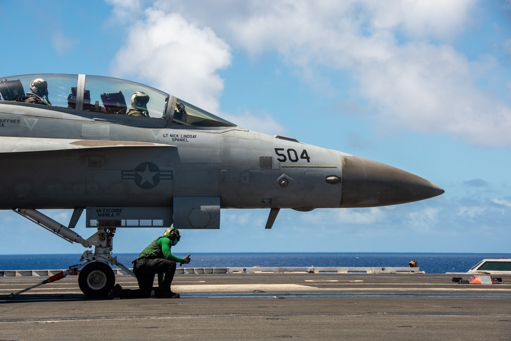 USS Ronald Reagan (CVN 76) conducts flight operations