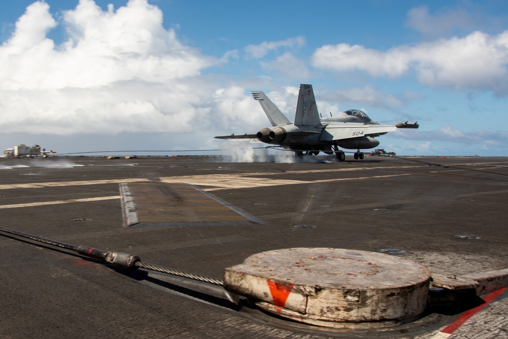 USS Ronald Reagan (CVN 76) conducts flight operations