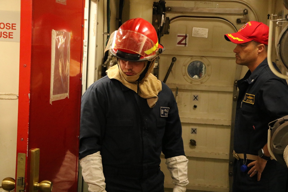 USS Detroit Conducts ITT Drill During Deployment