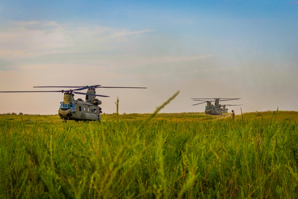 Paratroopers Conduct Air Assault Operations