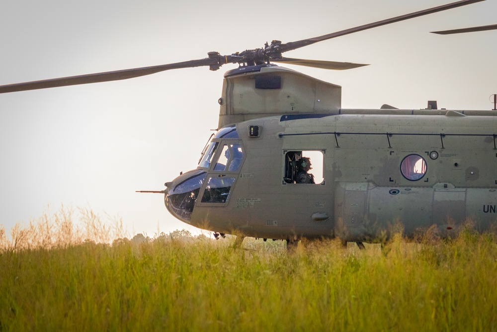 Paratroopers Conduct Air Assault Operations