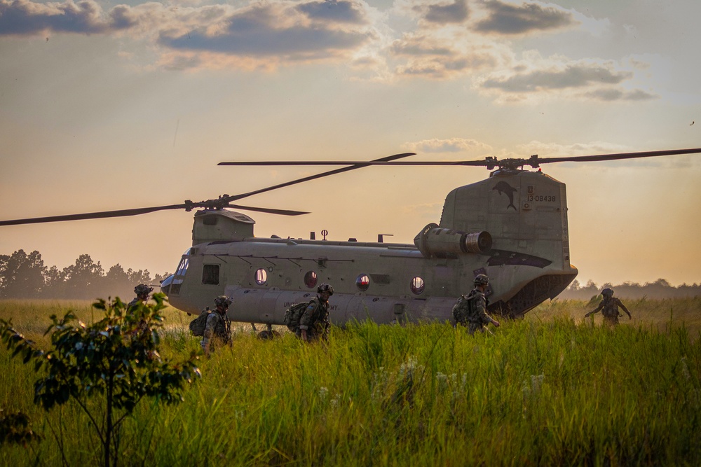 Paratroopers Conduct Air Assault Operations