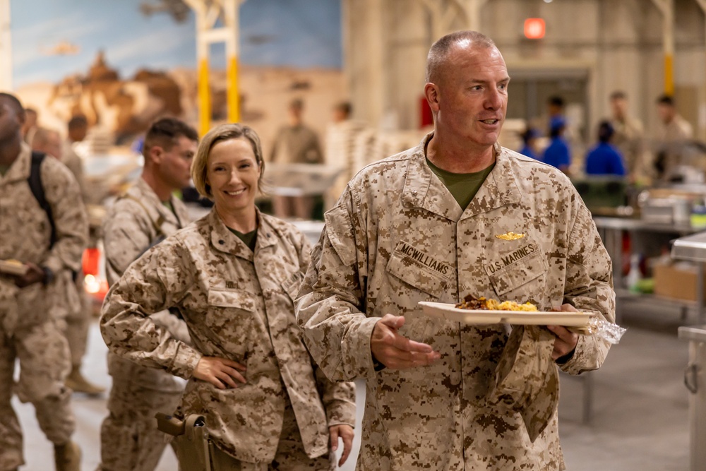 The Commanding General of 2nd Marine Logistics Group Visits Combat Logistics Battalion 6 During SLTE 5-23