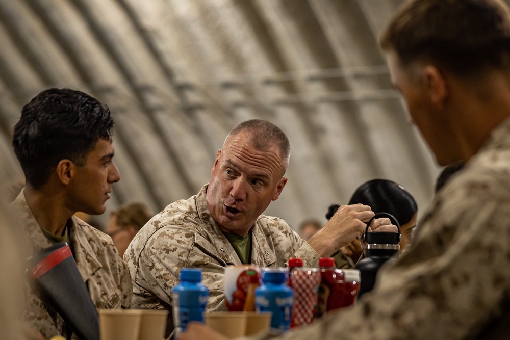 The Commanding General of 2nd Marine Logistics Group Visits Combat Logistics Battalion 6 During SLTE 5-23