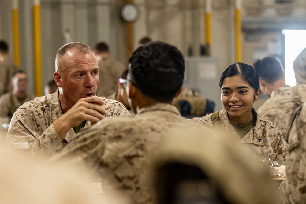 The Commanding General of 2nd Marine Logistics Group Visits Combat Logistics Battalion 6 During SLTE 5-23